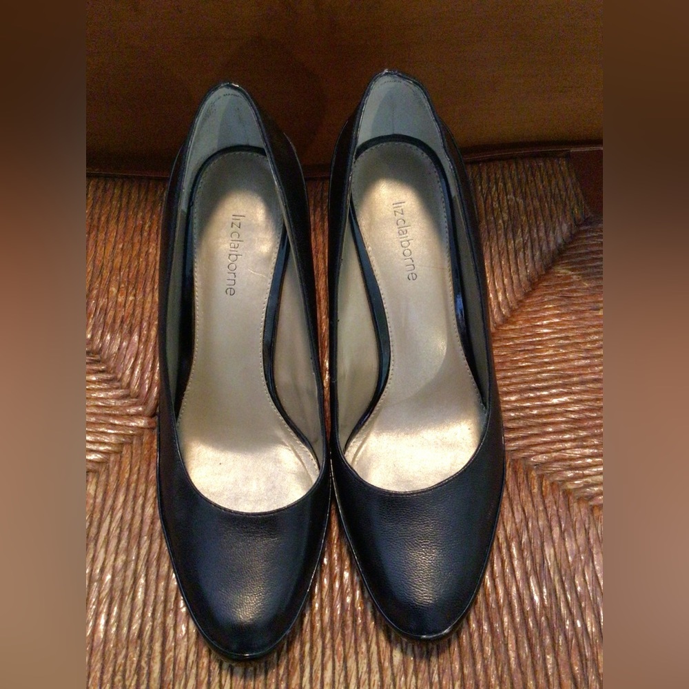Black Leather Heels